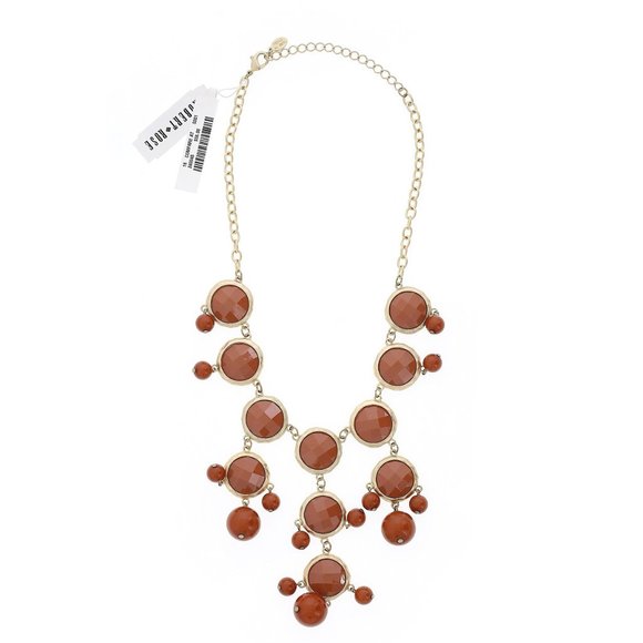 Robert Rose Brown with Gold Toned Necklace NEW - Picture 2 of 4